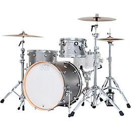DW Design Series 3-Piece Shell Pack - Titanium Satin Lacquer