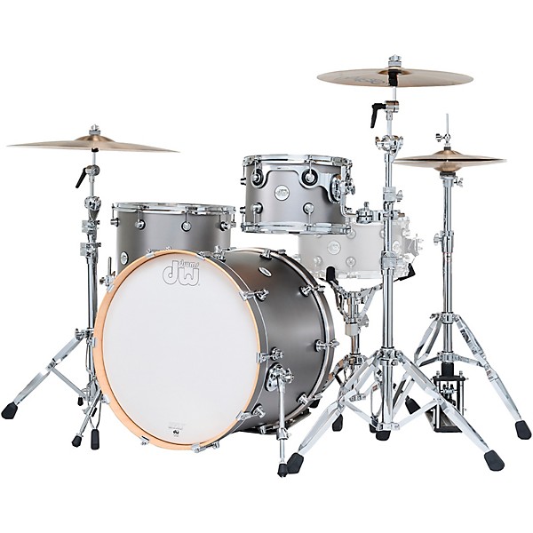 DW Design Series 3-Piece Shell Pack - Titanium Satin Lacquer