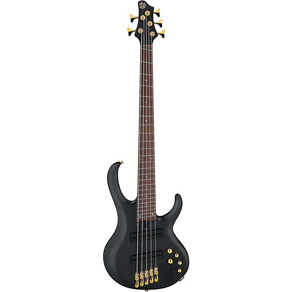 Ibanez Bass Workshop BTB605LM 5-String Electric Bass Guitar - Black Flat