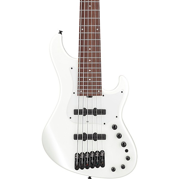 Ibanez MDM1006 6-String Electric Bass Guitar - Pearl White