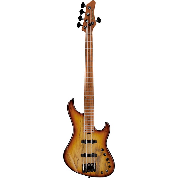 Ibanez MDM1305 5-String Electric Bass Guitar - Natural Stained Amber Burst