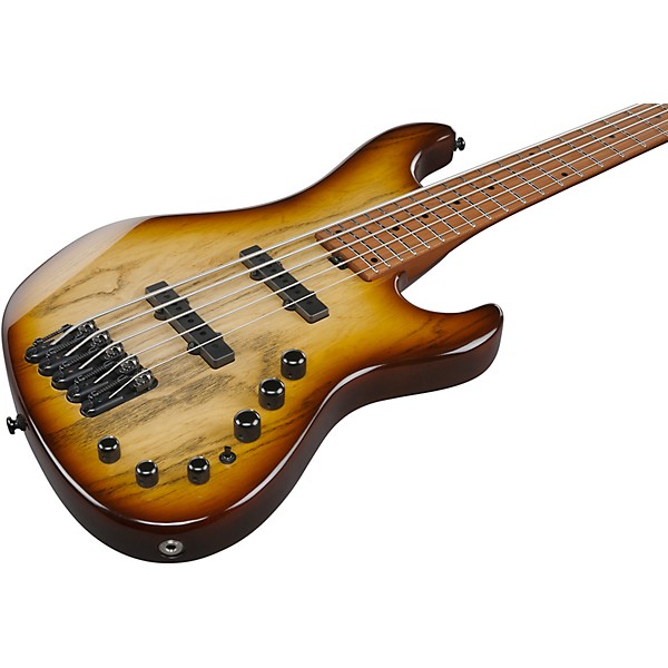 Ibanez MDM1305 5-String Electric Bass Guitar - Natural Stained Amber Burst