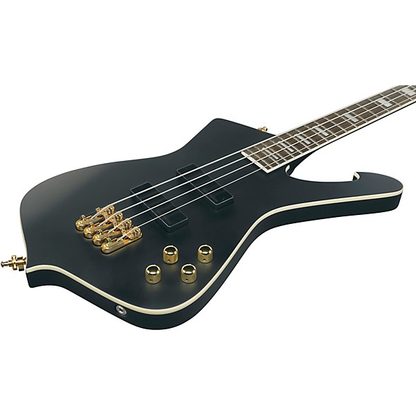 Ibanez Iceman ICB620 Electric Bass Guitar - Black Flat