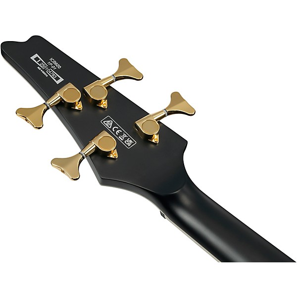 Ibanez Iceman ICB620 Electric Bass Guitar - Black Flat