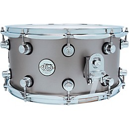 DW Design Series Limited-Edition Snare Drum - 14 x 7 in. Titanium Satin Lacquer