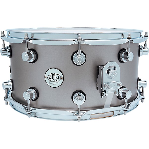 DW Design Series Limited-Edition Snare Drum - 14 x 7 in. Titanium Satin Lacquer