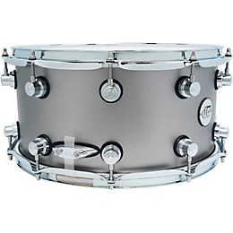 DW Design Series Limited-Edition Snare Drum - 14 x 7 in. Titanium Satin Lacquer