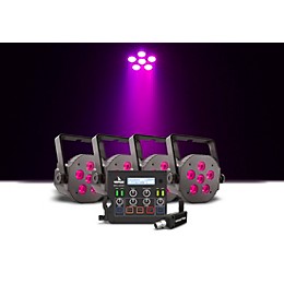 Venue Tetra Control 2 Intuitive DMX Controller with Venuelink ML-TAXP4 Dongle and Four Tetra 6 VI Wash Light