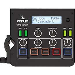 Venue Tetra Control 2 Intuitive DMX Controller with Venuelink ML-TAXP4 Dongle and Two Tetra 6 VI Wash Light