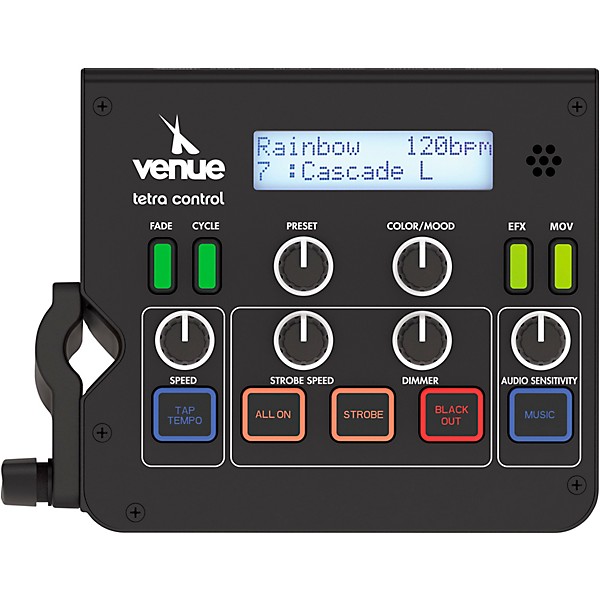 Venue Tetra Control 2 Intuitive DMX Controller with Venuelink ML-TAXP4 Dongle and Two Tetra 6 VI Wash Light