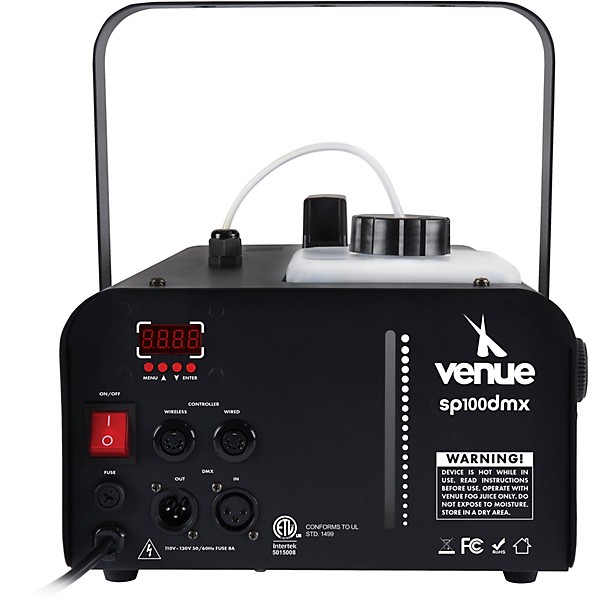 Venue SP100DMX Fog Machine Specter with Two Thick Myst High Density Fog Juice 1 Gallon