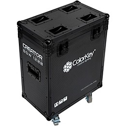 ColorKey Creator Flight Case for Two BSW 1200 with Casters Black