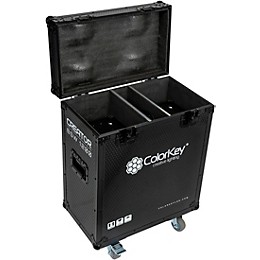 ColorKey Creator Flight Case for Two BSW 1200 with Casters Black