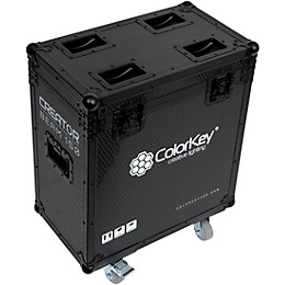 ColorKey Creator Flight Case for Two Beam 150 with Casters Black