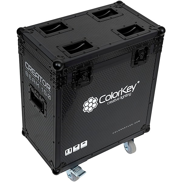 ColorKey Creator Flight Case for Two Beam 150 with Casters Black