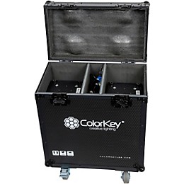 ColorKey Creator Flight Case for Two Beam 150 with Casters Black