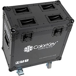 ColorKey Creator Flight Case for Two BX7 Wash with Casters Black