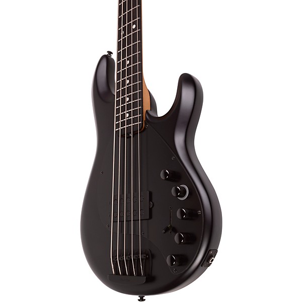 Ernie Ball Music Man DarkRay 5 5-String Electric Bass Guitar Stealth Black