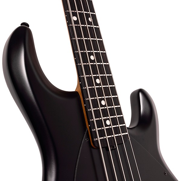 Ernie Ball Music Man DarkRay 5 5-String Electric Bass Guitar Stealth Black