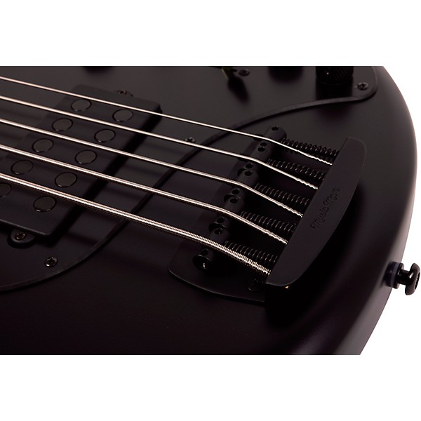 Ernie Ball Music Man DarkRay 5 5-String Electric Bass Guitar Stealth Black