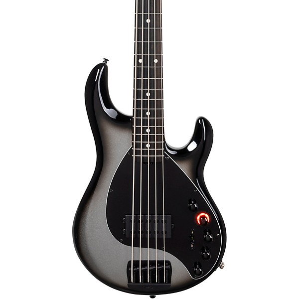 Ernie Ball Music Man DarkRay 5 5-String Electric Bass Guitar Silverburst