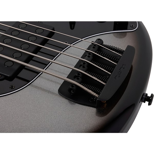 Ernie Ball Music Man DarkRay 5 5-String Electric Bass Guitar Silverburst