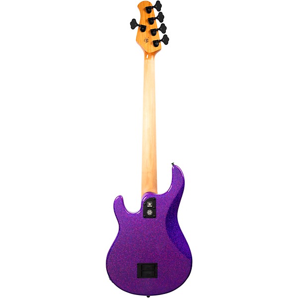 Ernie Ball Music Man DarkRay 5 5-String Electric Bass Guitar Plasma Purple