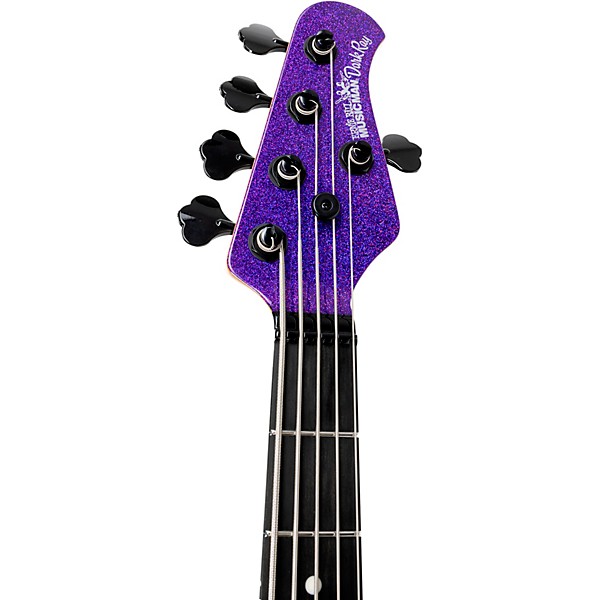 Ernie Ball Music Man DarkRay 5 5-String Electric Bass Guitar Plasma Purple