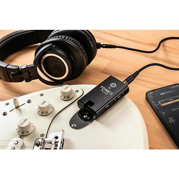 Open Box IK Multimedia ToneX Plug Tone Modeling Headphone Guitar Amplifier - Level 1 Black