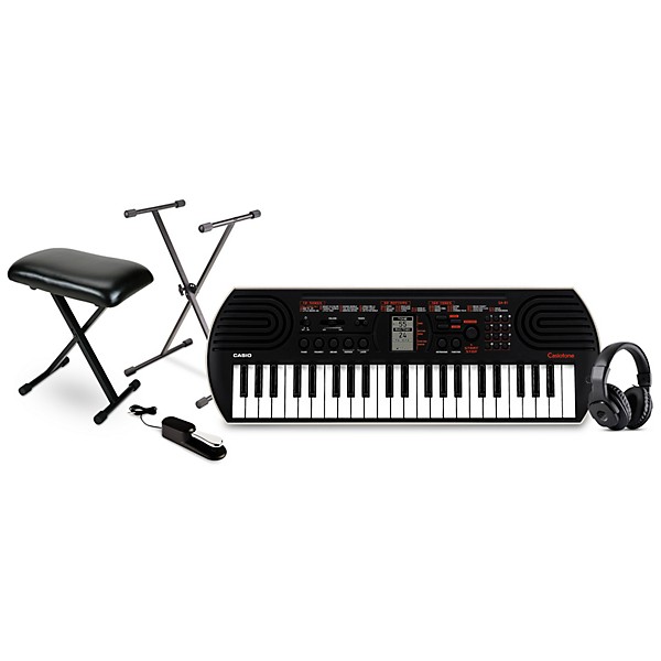 Casio SA-81 44-Key Mini Portable Keyboard Essentials Bundle