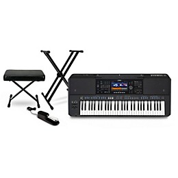 Yamaha PSR-SX720 61-Key Mid-Level Arranger Keyboard Essentials Bundle