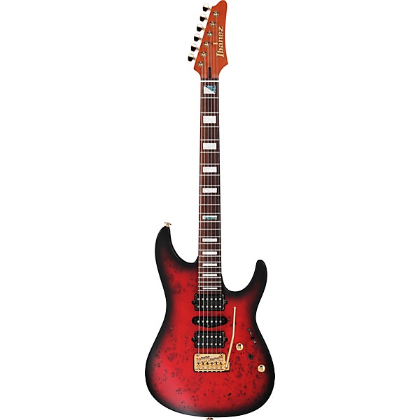 Ibanez Prestige KIKO300 Kiko Loureiro Signature Electric Guitar - Ruby Red Sunburst Flat