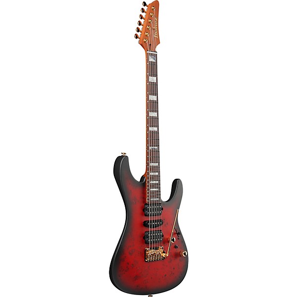 Ibanez Prestige KIKO300 Kiko Loureiro Signature Electric Guitar - Ruby Red Sunburst Flat