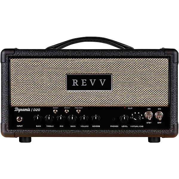 Revv Amplification D20 MK2 Tube Amplifier Head Black