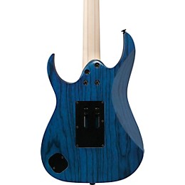 Ibanez RG Prestige RG653DX Electric Guitar - Transparent Deep Blue Flat
