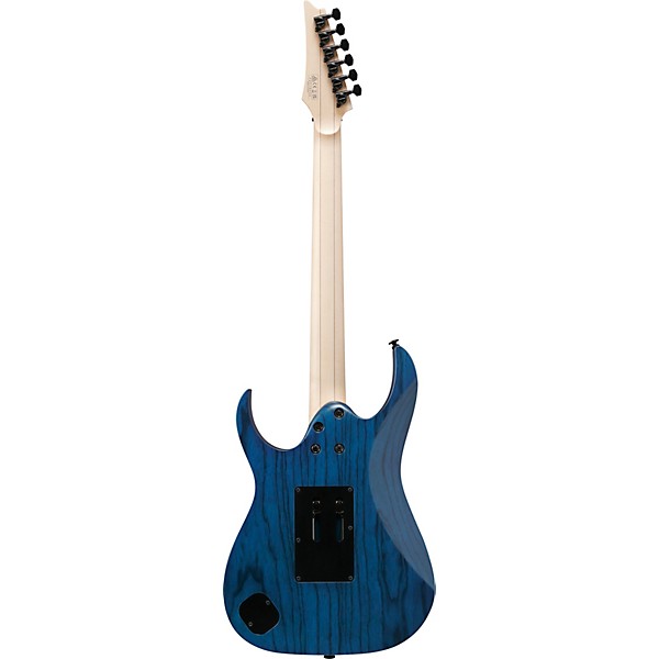 Ibanez RG Prestige RG653DX Electric Guitar - Transparent Deep Blue Flat