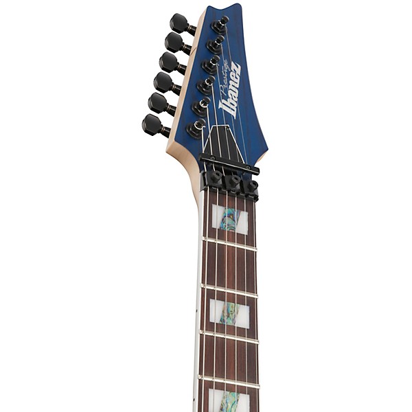 Ibanez RG Prestige RG653DX Electric Guitar - Transparent Deep Blue Flat