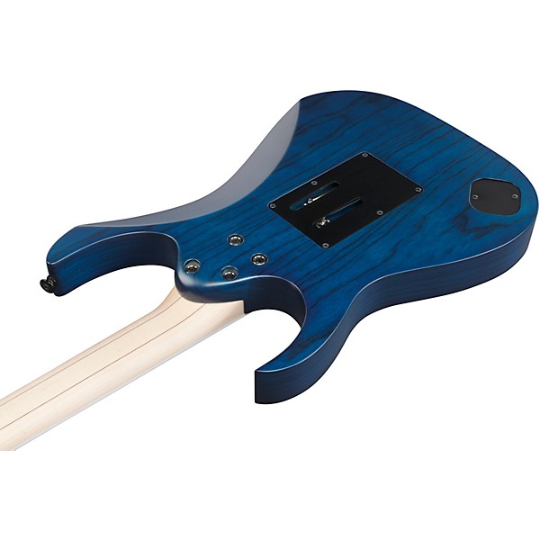 Ibanez RG Prestige RG653DX Electric Guitar - Transparent Deep Blue Flat