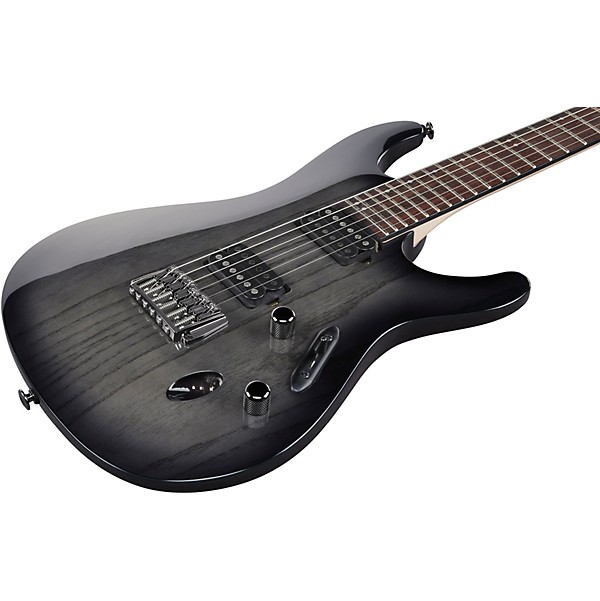 Ibanez S Prestige S6621AH Electric Guitar - Transparent Gray Burst