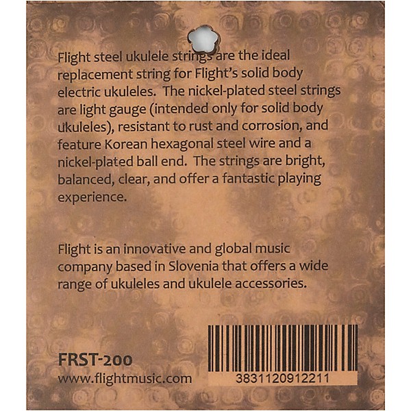 Flight FRST-200 Solid Body Electric Tenor Ukulele Strings