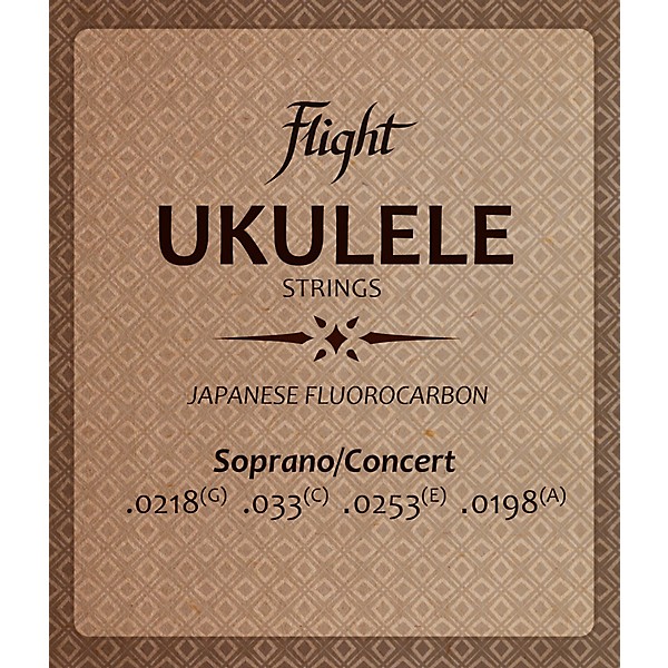 Flight FUSSC100 Fluorocarbon Soprano/Concert Ukulele Strings