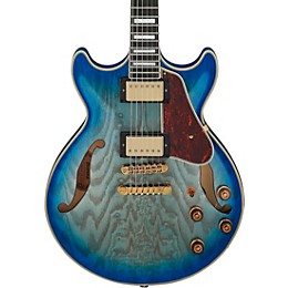 Ibanez Artcore Expressionist AM93QA Semi-Hollow Electric Guitar - Jet Blue Burst