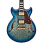Ibanez Artcore Expressionist AM93QA Semi-Hollow Electric Guitar - Jet Blue Burst thumbnail
