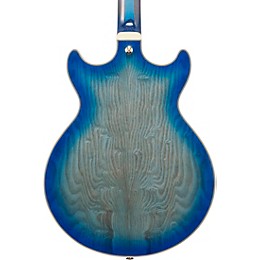 Ibanez Artcore Expressionist AM93QA Semi-Hollow Electric Guitar - Jet Blue Burst