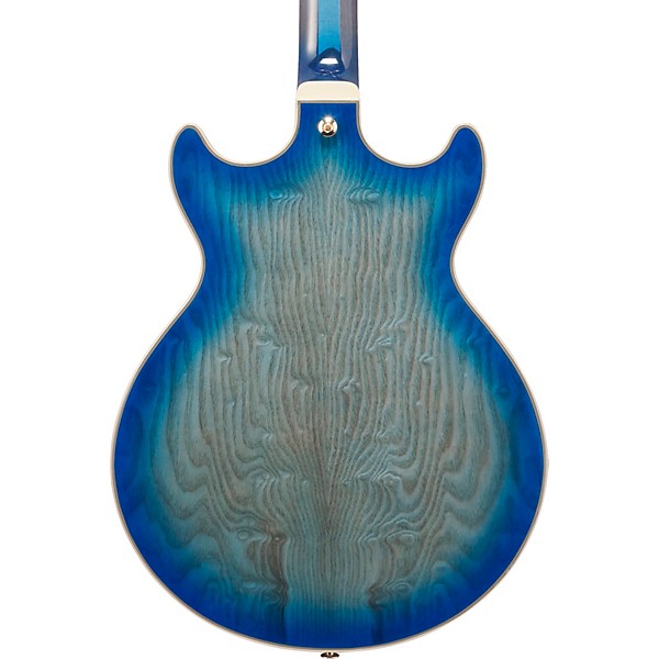 Ibanez Artcore Expressionist AM93QA Semi-Hollow Electric Guitar - Jet Blue Burst