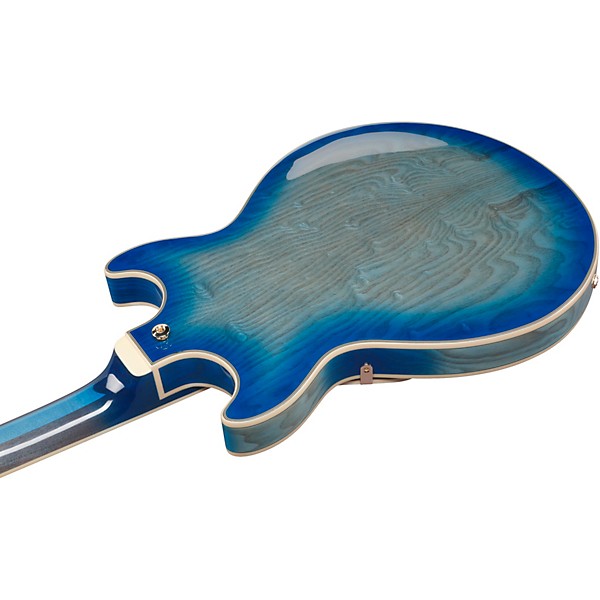 Ibanez Artcore Expressionist AM93QA Semi-Hollow Electric Guitar - Jet Blue Burst