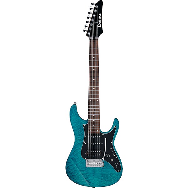 Ibanez AZ447P1QMCOB AZ Premium 7-String Electric Guitar - Cosmic Blue