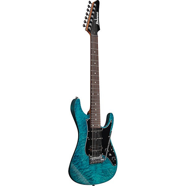 Ibanez AZ447P1QMCOB AZ Premium 7-String Electric Guitar - Cosmic Blue