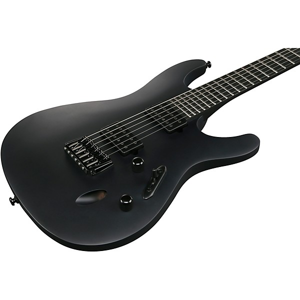 Ibanez S721RBBKF S Iron Label Electric Guitar - Black Flat
