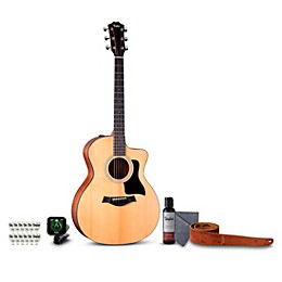 Taylor 114ce Grand Auditorium Acoustic-Electric Guitar Deluxe Pack Natural